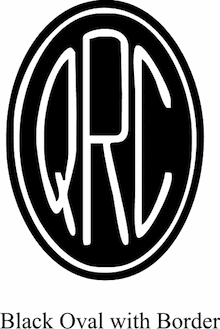 Black Oval with Border